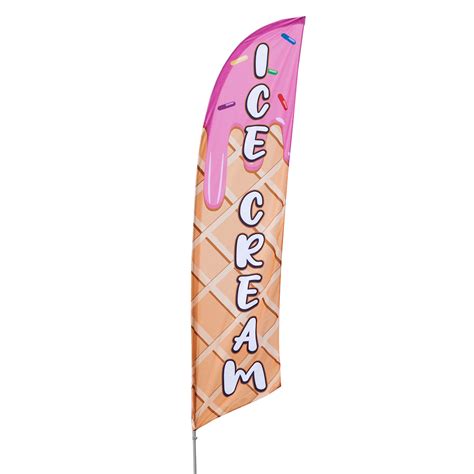 Ice Cream Feather Flag Set Tex Visions