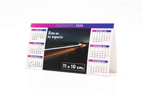 Calendario De Sobremesa Modelo Semestral