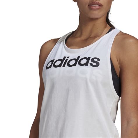 Adidas Womens Essentials Linear Loose Tank Top Racerback Vests