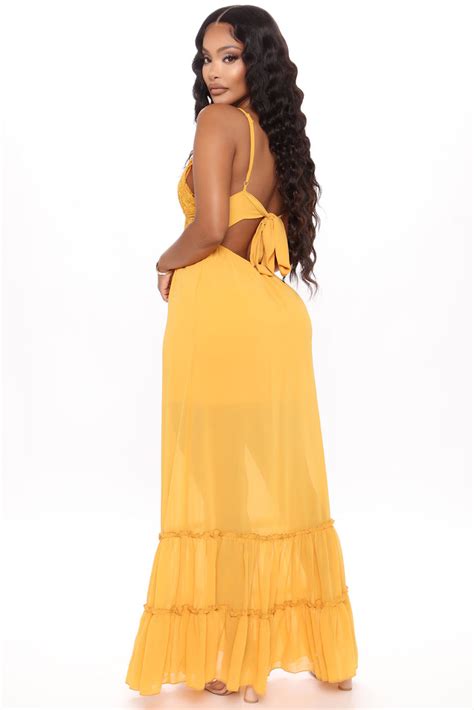 Ready For Summer Maxi Dress Yellow Fashion Nova