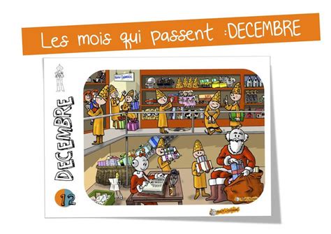 Mois de Décembre  coloriage  Bout de Gomme