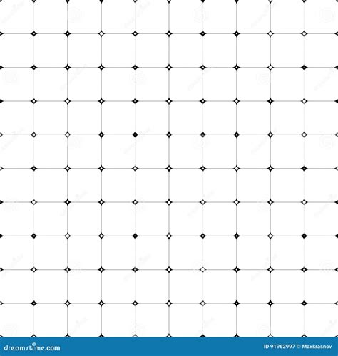 Seamless Grid Pattern Stock Vector Illustration Of Geometric 91962997