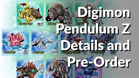Digimon Pendulum Z Pre Order Details Youtube