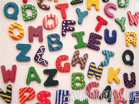 Make Cute Alphabet Magnets With Images Alphabet