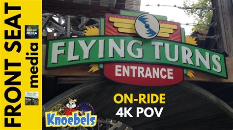 Flying Turns Pov 4k On Ride Knoebels Roller Coaster Front Seat Wood Bobsled Youtube