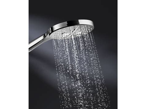 Grohe Rainshower Smartactive Twin Rail Shower Round With Top Rail Water