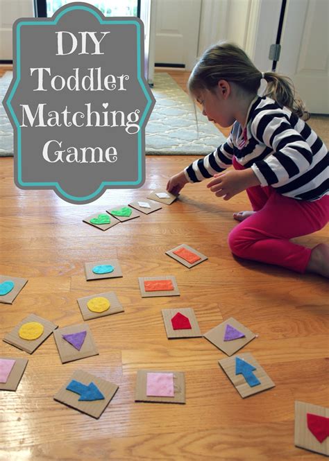 All Things Diy Kid Craft Toddler Matching Game