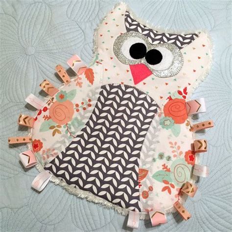 Cute Owl Taggie Blanket Pattern On Etsy This Woul Taggie Blanket