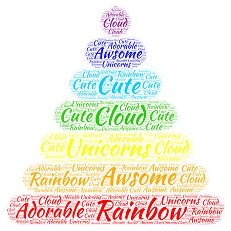 Rainbow Words Printable