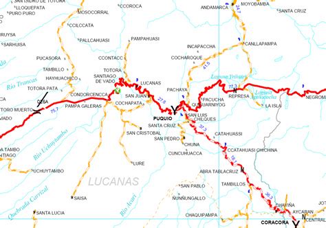 Prelatura De Caravelí Mapa Vial Puquio Lucanas 2004