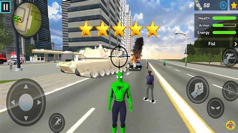 Spider Rope Hero Ninja Gangster Crime Vegas City 5 Android Gameplay