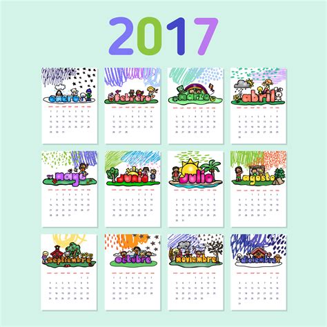New 2017 Calendar Imagenes Educativas