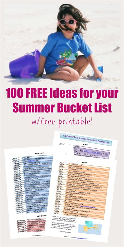 It's about to be your birthday! 100 Free Things to Do in Summer Near me {w/printable list ...