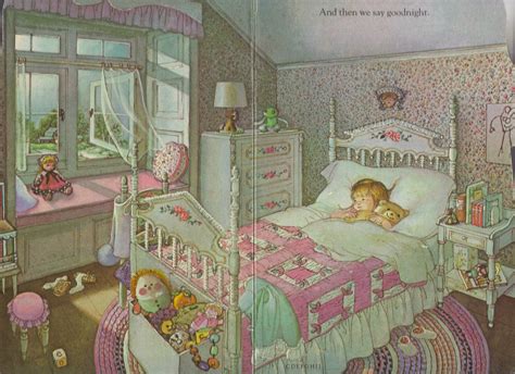 My Goodnight Book Pictures By Eloise Wilkin 1981 Bedroom Scene