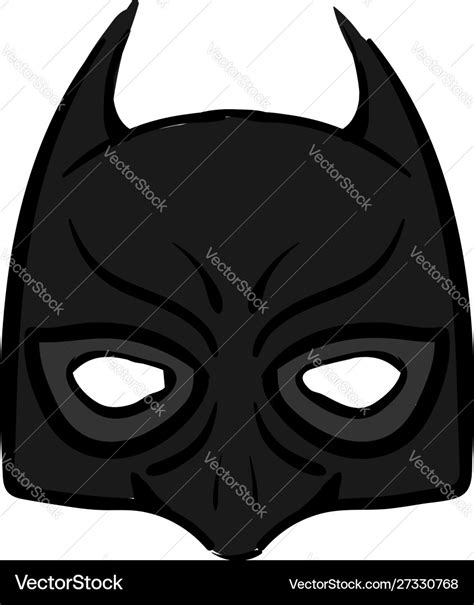 Batman Mask On White Background Royalty Free Vector Image