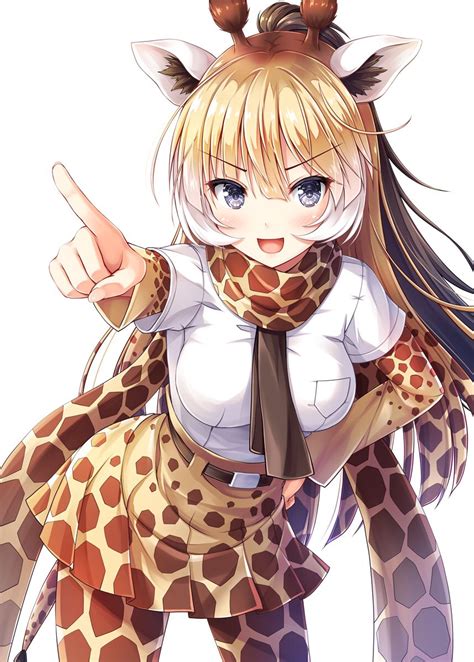 Giraffe Kemono Friends アニメチビ イラスト アニメの動物