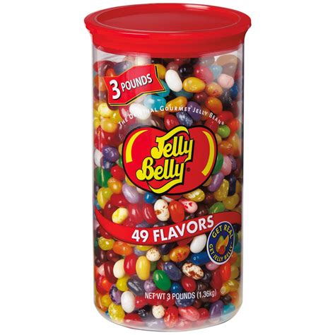 Jelly Belly 49 Assorted Flavors Jelly Beans 48 Oz Can Candy And Chocolate Hallmark