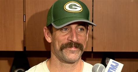 aaron rodgers new mustache could lead the packers to a 16 0 season