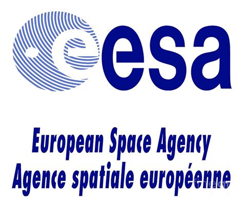 European Space Agency Logo Digital Art By Nikki Pixels