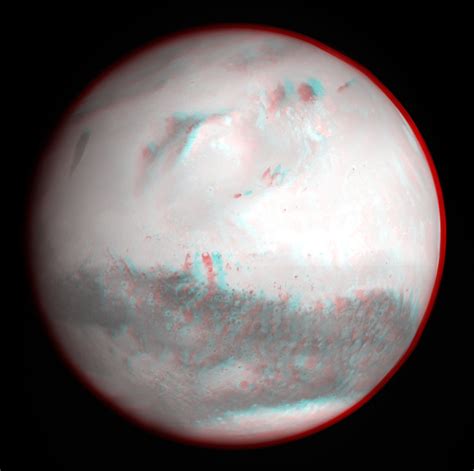 Esa Mars 3d Anaglyph Black And White