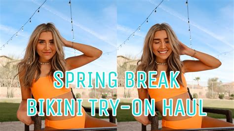 Spring Break Bikini Try On Haul 2020 Youtube