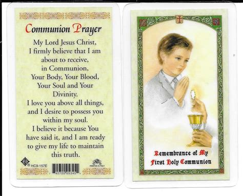 First Communion Prayers For Kids