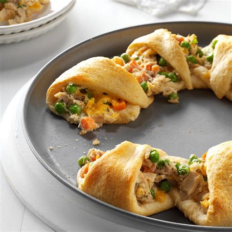 Then roll the fish in the parchment away from you so it is covered and can be place into the refrigerator. Tuna Crescent Ring Recipe | Taste of Home