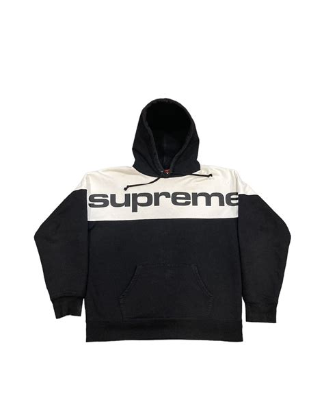 Supreme Supreme Blocked Hoodie Fw17 Grailed