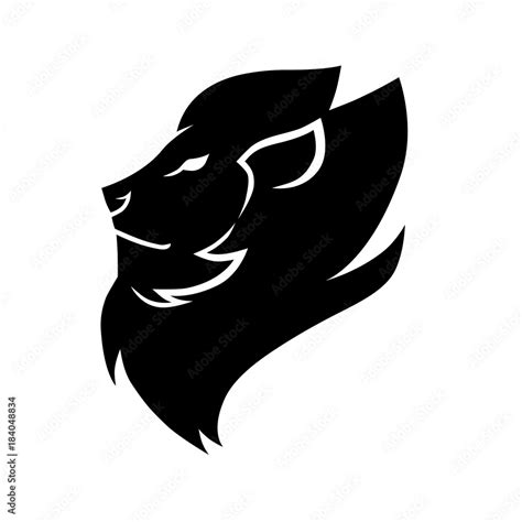 Lion Head Symbol Icon Used For Logo Stock Vector Adobe Stock