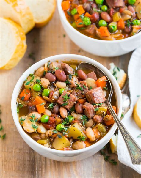Slow Cooker Ham And Bean Soup Healthy Crockpot Recipe Free Nude Porn