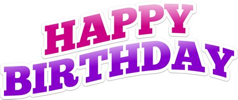 Transparent Background Happy Birthday Text Png Guessuniversal Gambaran