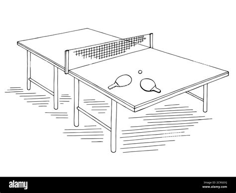 Table Tennis Sketch Stockfotos Und Bilder Kaufen Alamy