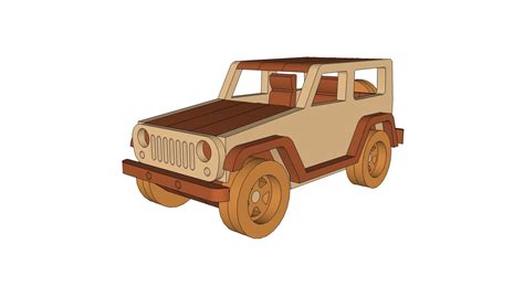 Jeep Wrangler Wooden Truck Wood Toys Plans Toy Trucks