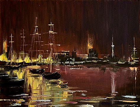 Night Landscape In Oil Painting Free Video Oil Painting