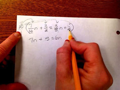 We present examples on how to simplify complex fractions including variables along with their detailed solutions. Solving equations with variables on both sides-Clearing the fractions and decimals - YouTube