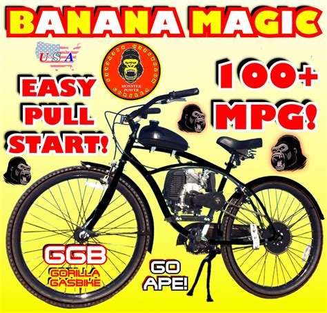 Banana Magic Tm Complete 4 Stroke Do It Yourself Motorized Bike System