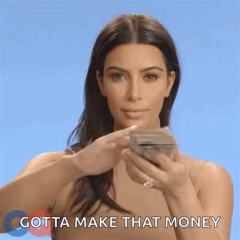 Money Kim Kardashian GIF Money Kim Kardashian GQ Discover Share GIFs
