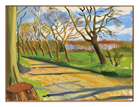 David Hockney B 1937 Walnut Trees Christies