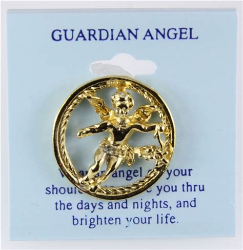6030172 Guardian Angel Lapel Pin Tie Tack Brooch Michael Archangel