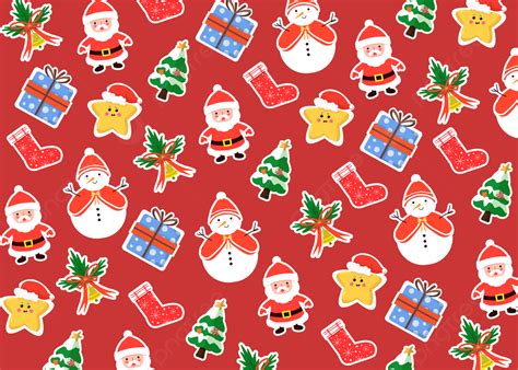 Red Christmas Cute Background Desktop Wallpaper Pc Wallpaper