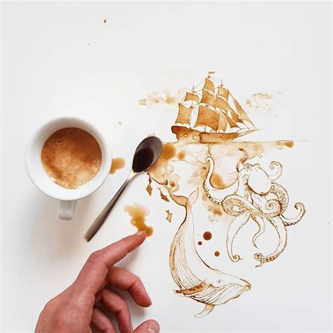 Unbelievable And Amazing Art Done With The Help Of Coffee Mix Ping