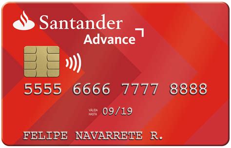 Tarjeta De D Bito Santander Advance Santander Advance Tarjeta De
