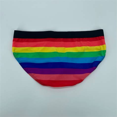 Mens Rainbow Pride Briefs Mens Gay Pride Underwear LGBTQ Etsy