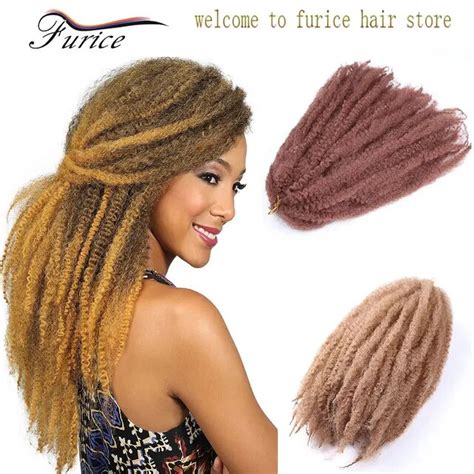 Long Afro Kinky Crochet Braid Hair Synthetic Marley Braiding Hair