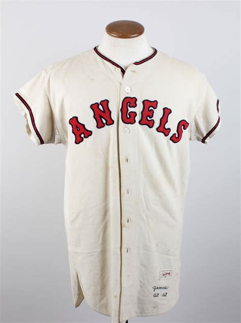 1960s Los Angeles Angels Johnny James Bob Botz Game Worn Jersey