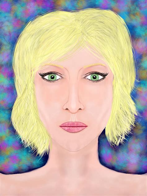 Blonde Digital Art By Mathieu Lalonde Fine Art America