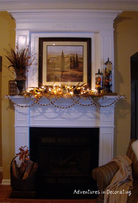 Adventures In Decorating Le Fall Mantel