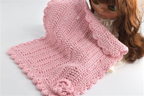 Barbie Size Blanket Doll Accessory Hand Crocheted Dolls Etsy Doll
