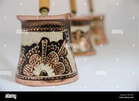 Turkish Coffee Pot Set Stock Photo Alamy