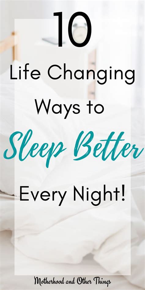 10 Tips On How To Sleep Better At Night Better Sleep How To Get